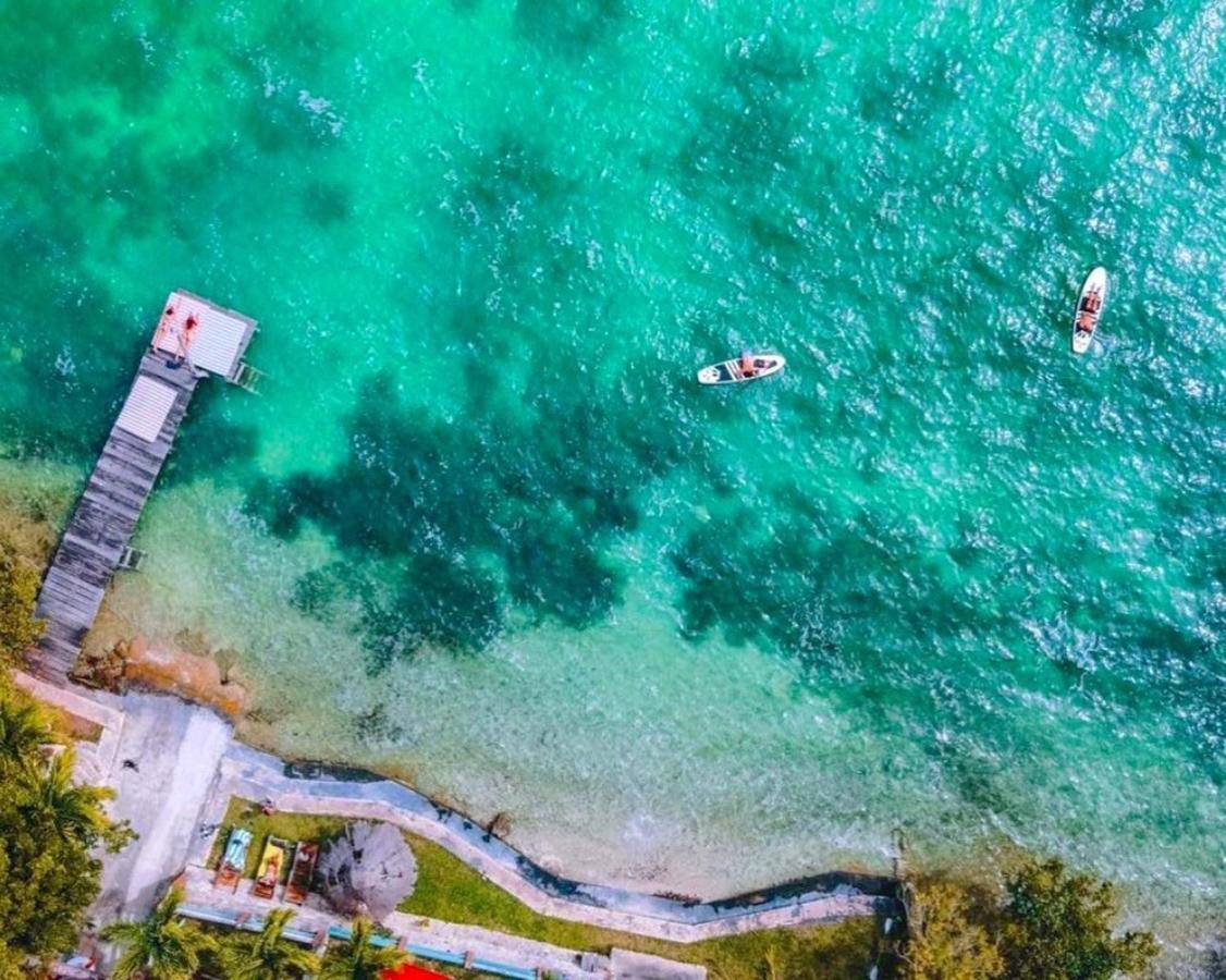Villa Santuario Lake Front Oasis Bacalar Buitenkant foto