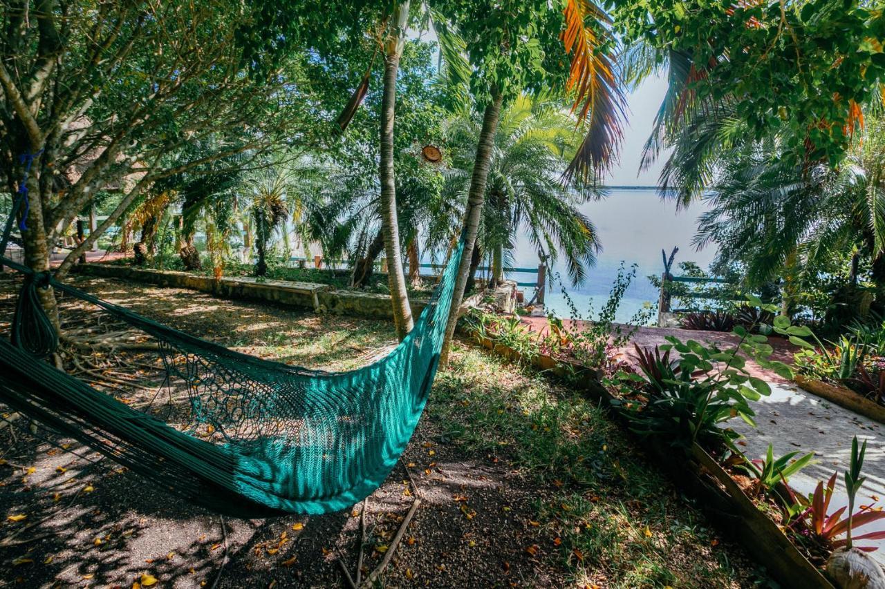 Villa Santuario Lake Front Oasis Bacalar Buitenkant foto