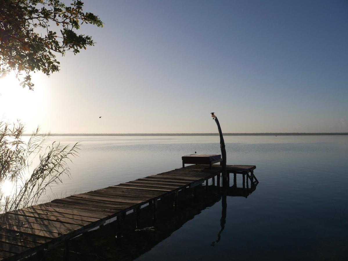 Villa Santuario Lake Front Oasis Bacalar Buitenkant foto