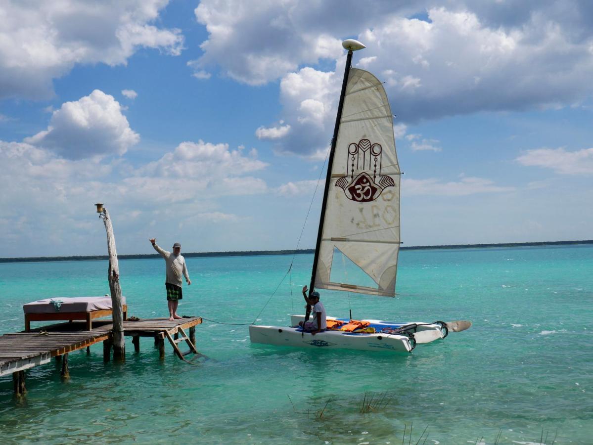 Villa Santuario Lake Front Oasis Bacalar Buitenkant foto