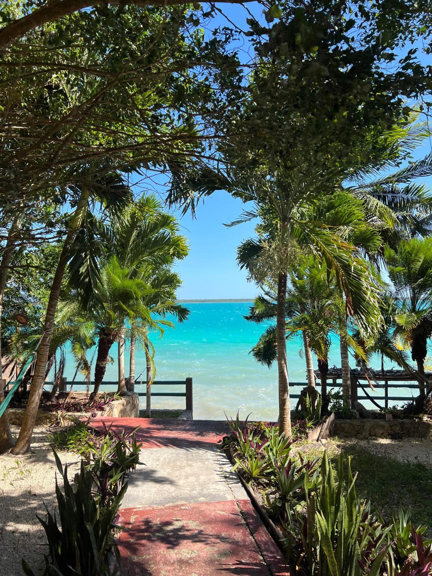 Villa Santuario Lake Front Oasis Bacalar Buitenkant foto