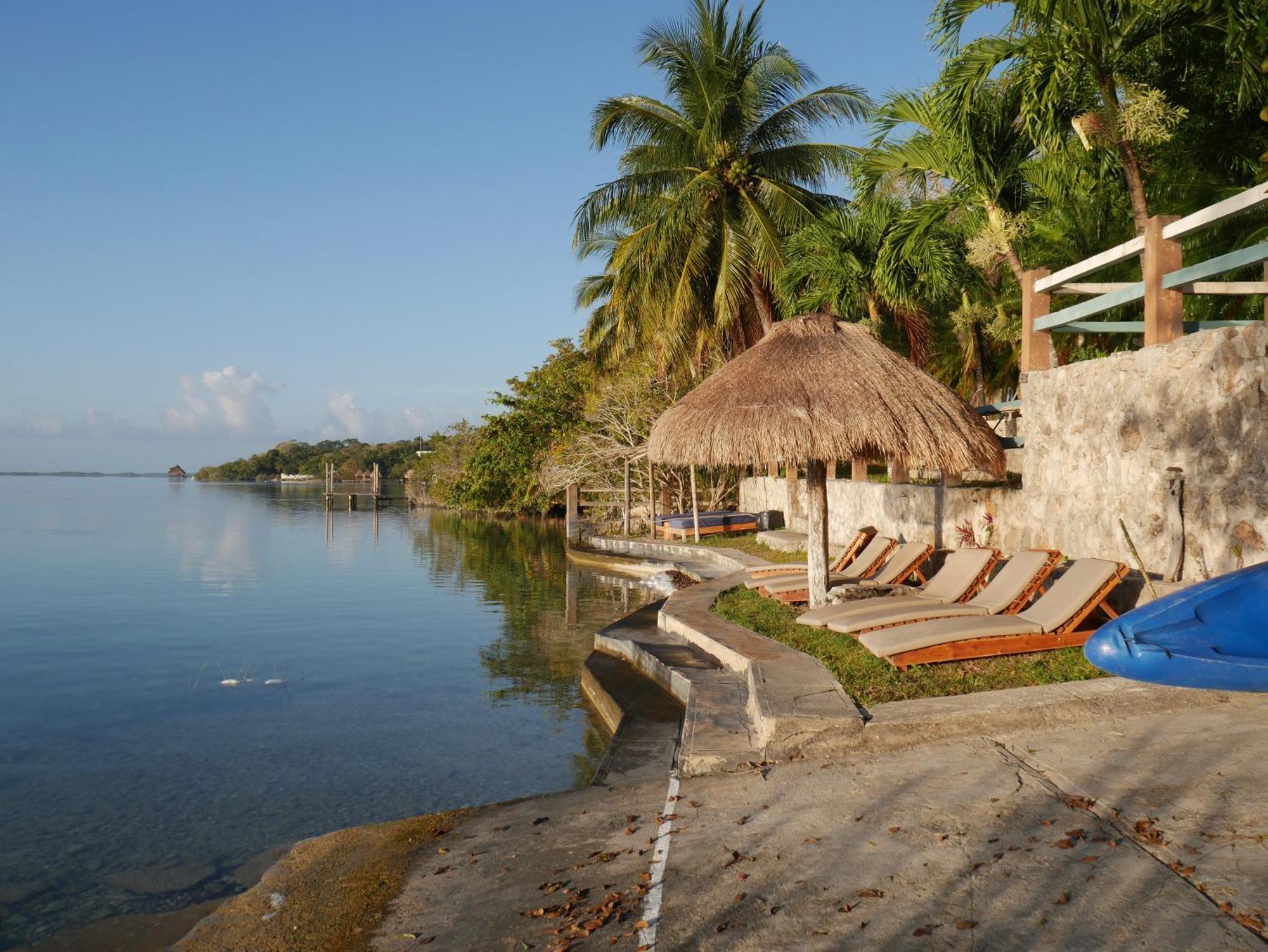 Villa Santuario Lake Front Oasis Bacalar Buitenkant foto