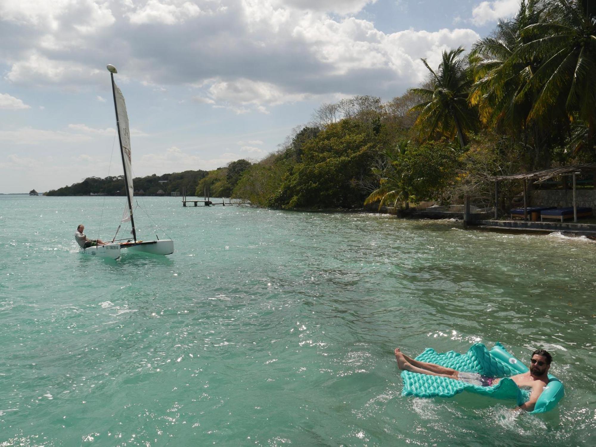 Villa Santuario Lake Front Oasis Bacalar Buitenkant foto
