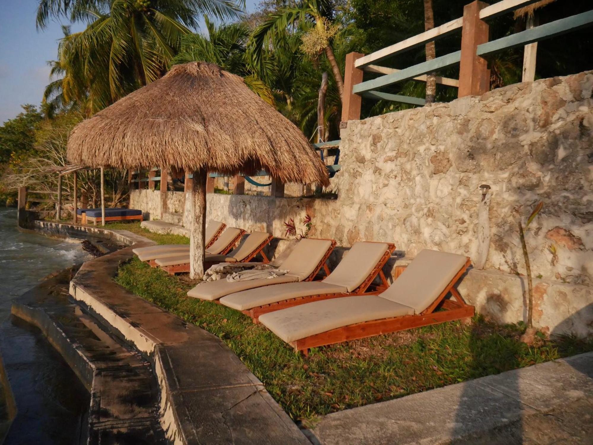 Villa Santuario Lake Front Oasis Bacalar Buitenkant foto