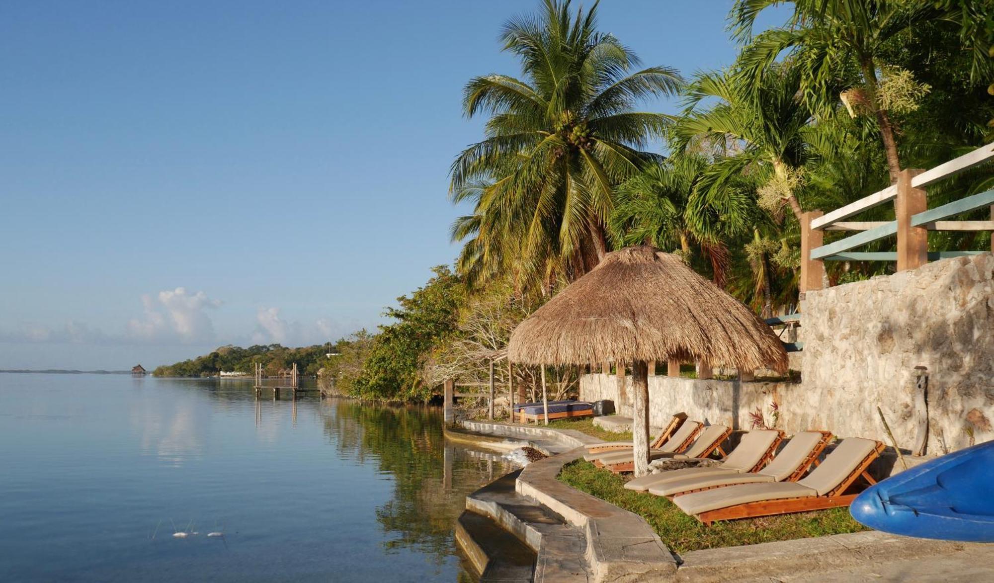 Villa Santuario Lake Front Oasis Bacalar Buitenkant foto
