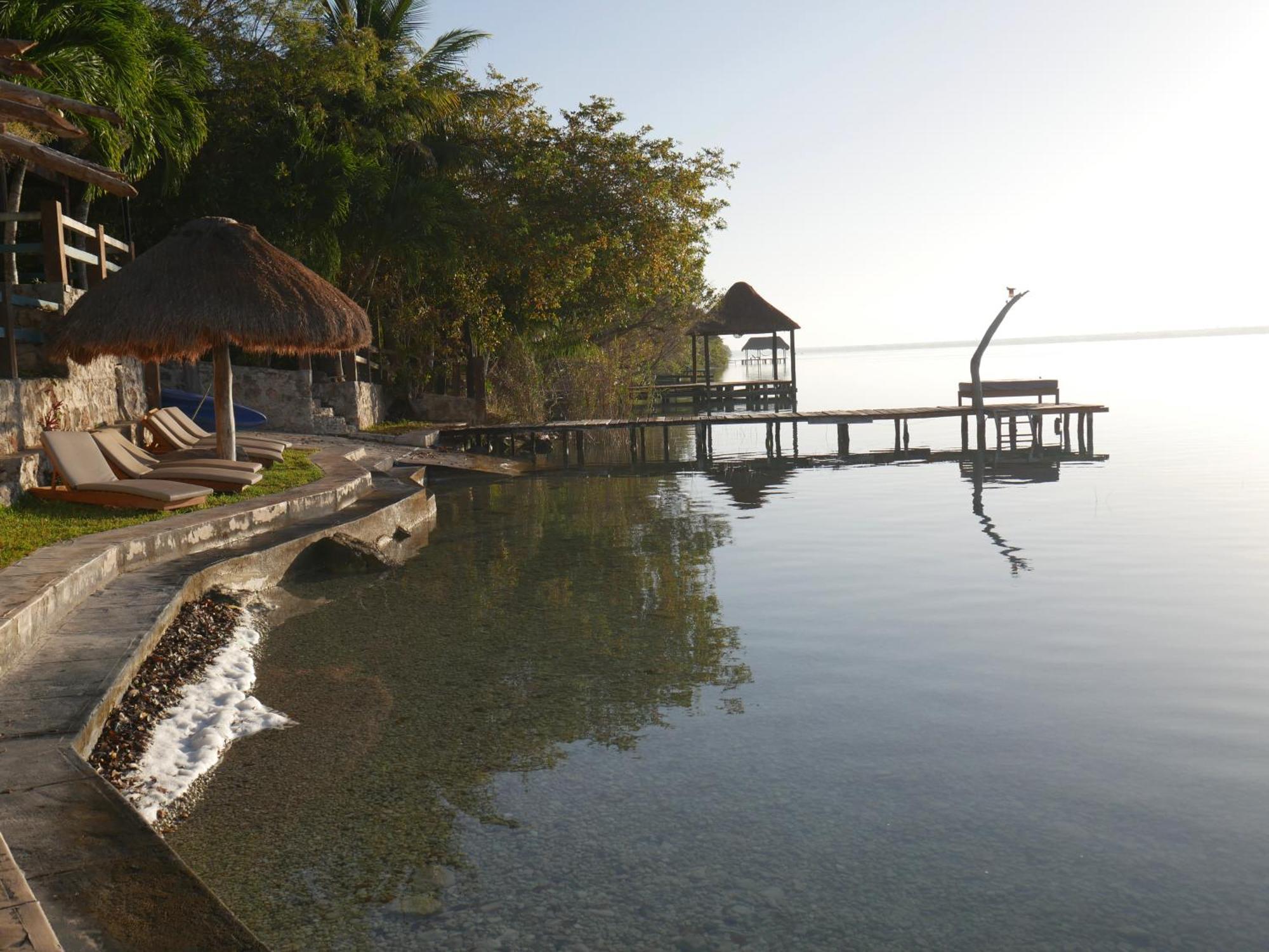 Villa Santuario Lake Front Oasis Bacalar Buitenkant foto