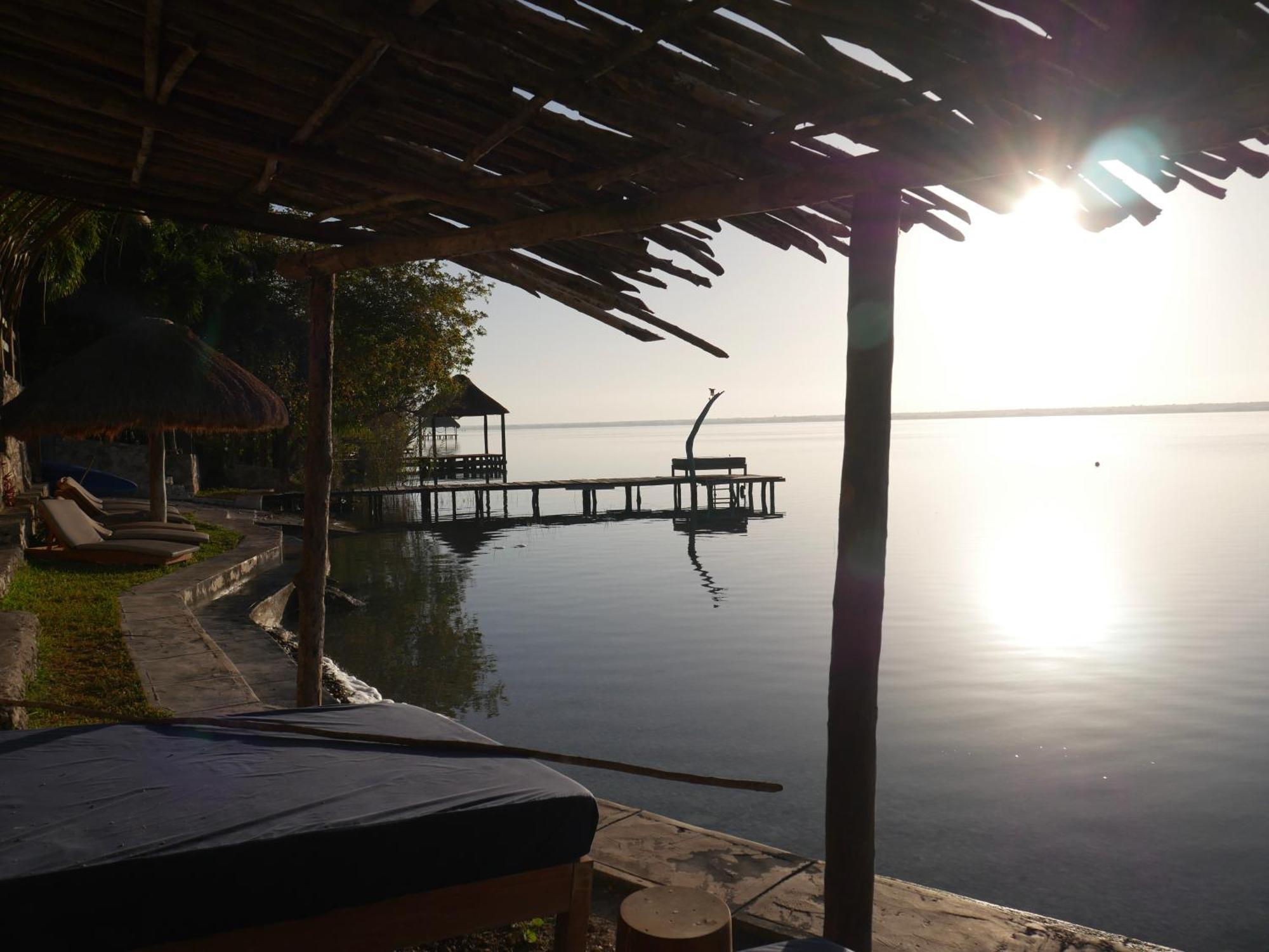 Villa Santuario Lake Front Oasis Bacalar Buitenkant foto